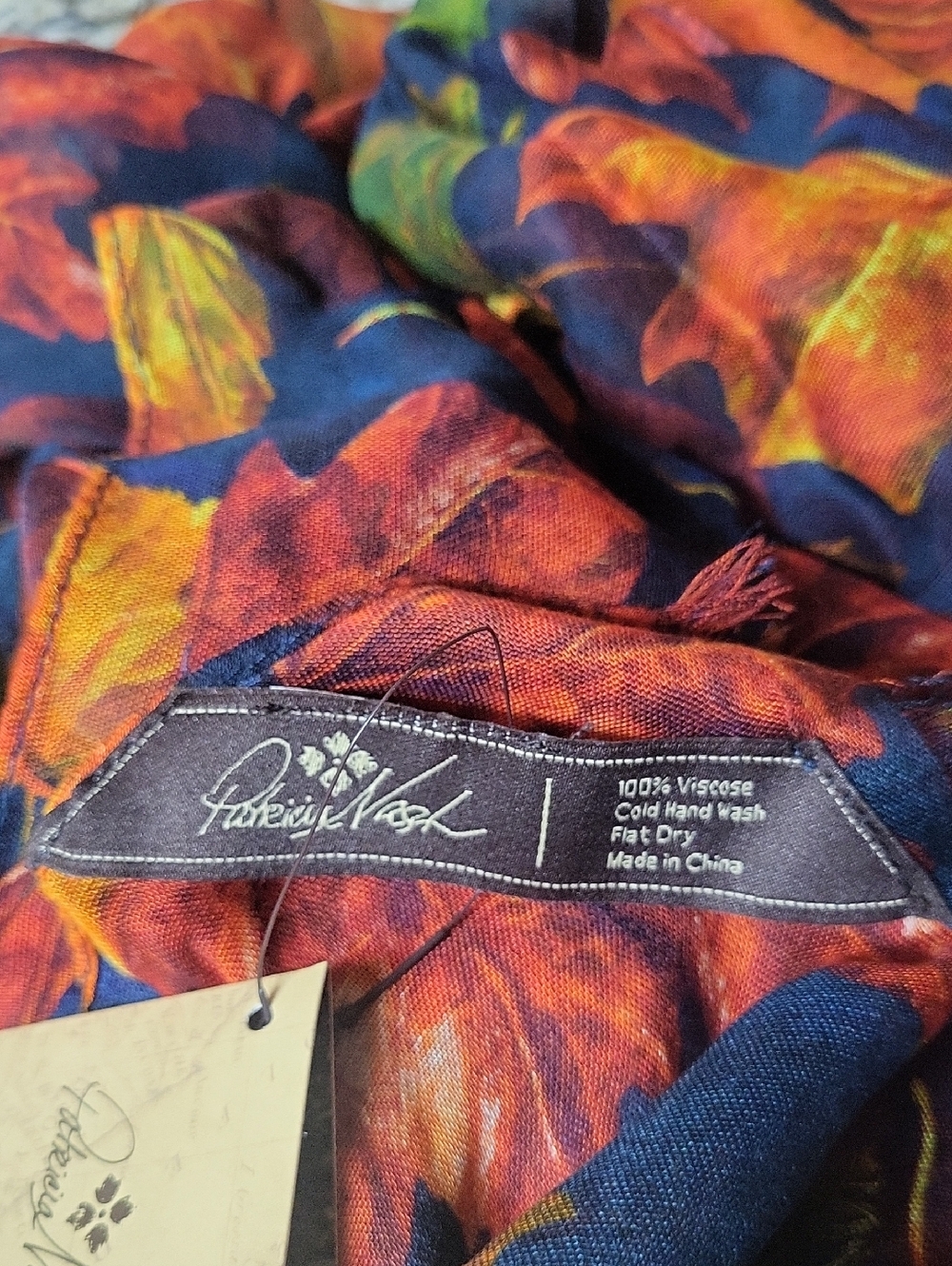 Patricia Nash Maple Leaves Scarf - Picture 5 of 5